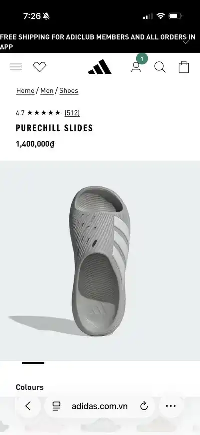 Adidas PURECHILL SLIDES 41 размер