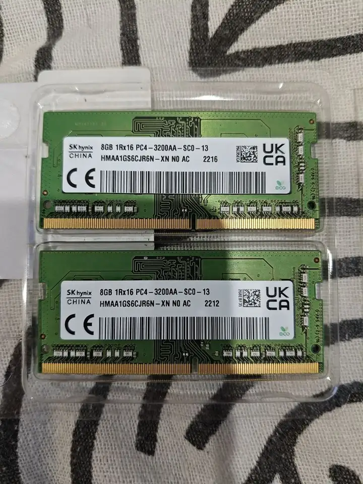Комплект DDR4 (SO-DIMM) 16GB 2х8 3200mhz, Смартфон Huawei Nova 9, Гиря 6.8кг