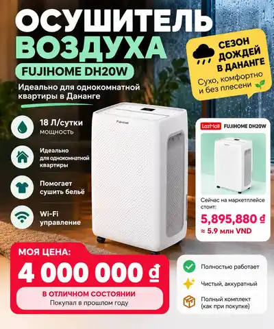 Осушитель воздуха FujiHOME DH20W Wi-Fi