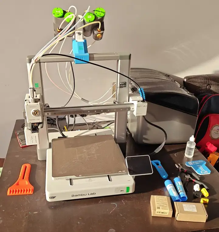Bambu Lab A1 + AMS Mini + SpacePi X4