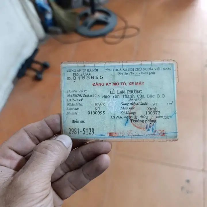 Honda Wave 2002, синяя, механика