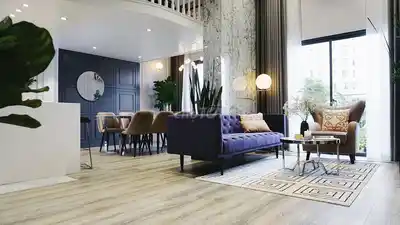 Двухуровневая квартира в башне T5 Masteri Thao Dien, элитная мебель