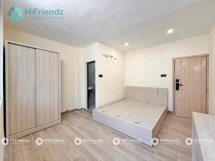 Рядом с перекрестком Фу Нюань, студия с балконом, 40 м², полная меблировка, отдельная стиральная машина