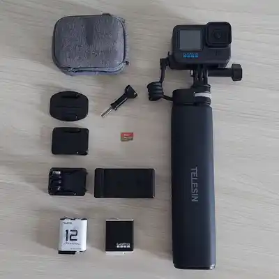 GoPro Hero 12 Black + Power Grip 10000 мАч + 2 батареи + карта 128 ГБ
