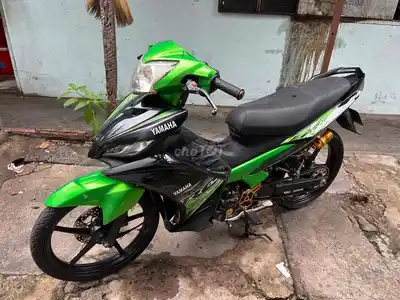 Yamaha Exciter 2013 черный с зеленым, амортизаторы Ohlins