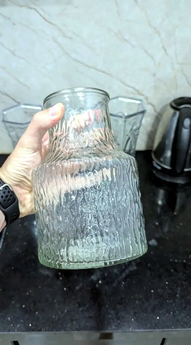 Стеклянные вазы, набор 3 шт