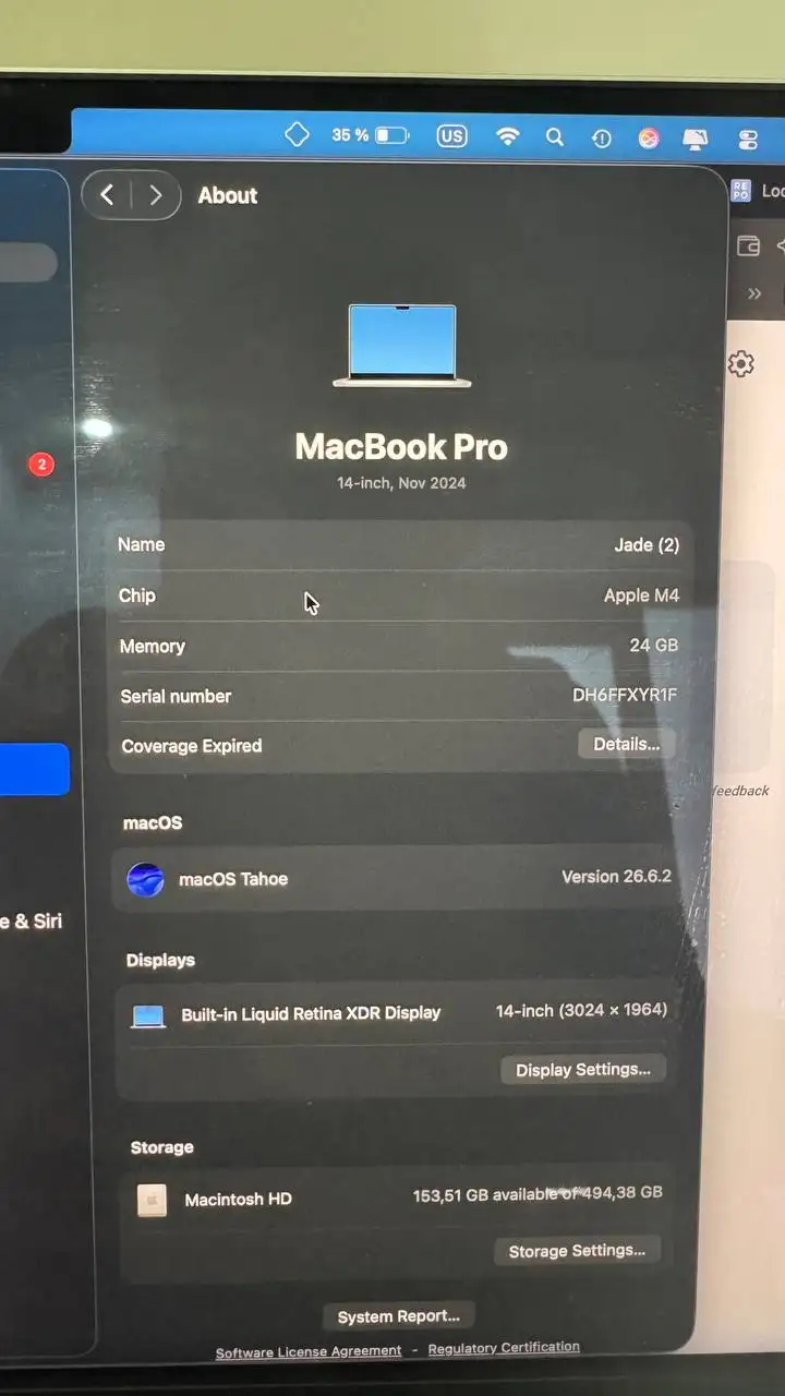 MacBook Pro 14” M4