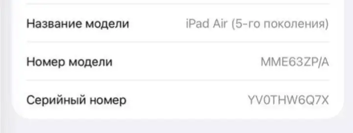 iPad Air M1 256 ГБ 5-го поколения