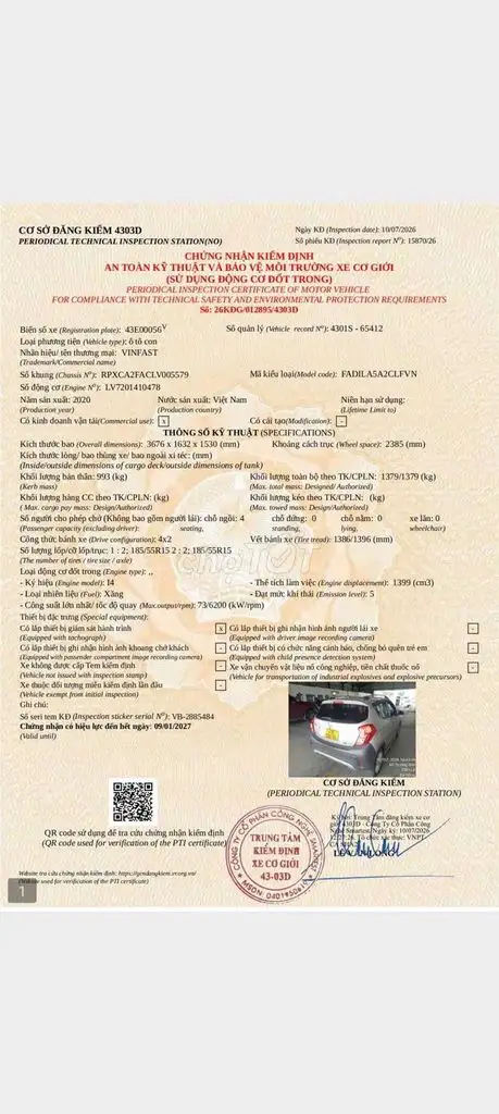 VinFast Fadil base 2020, серебристый, 200 000 км