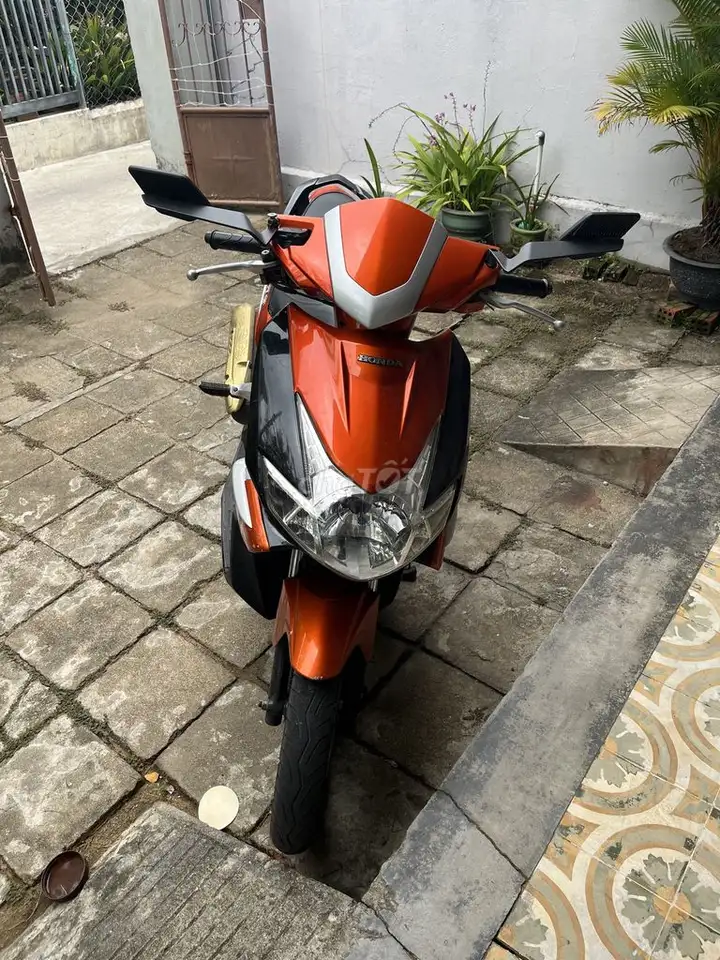 Honda Air Blade, оранжево-серебристый