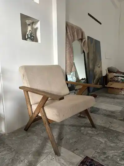 Винтажное мягкое кресло