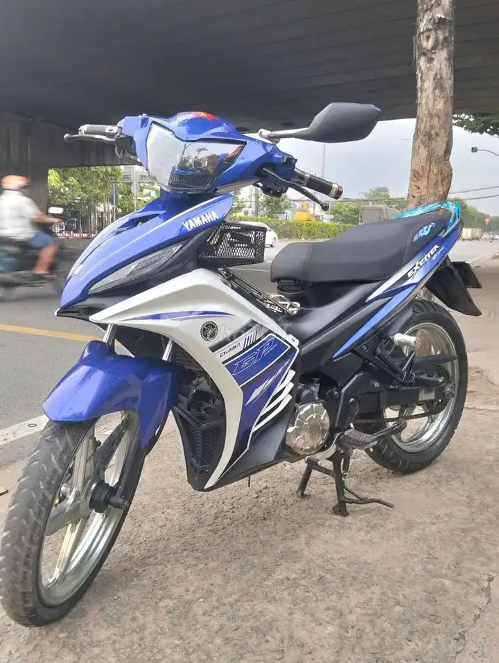 Yamaha Exciter 2013, сине-белый, пробег 82209 км