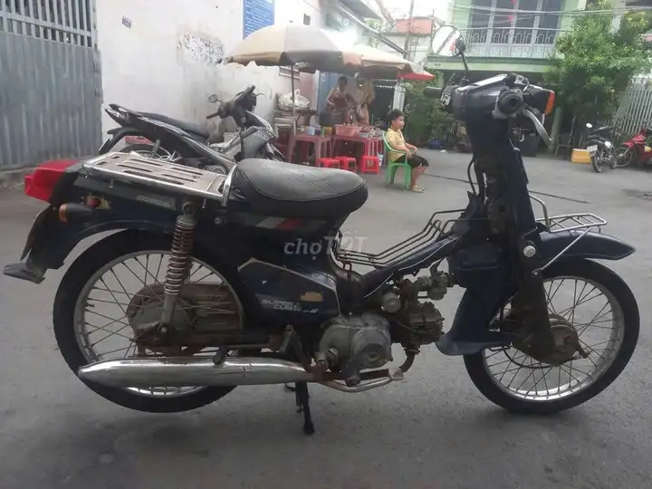 Honda Super Cub, синий, полуавтомат