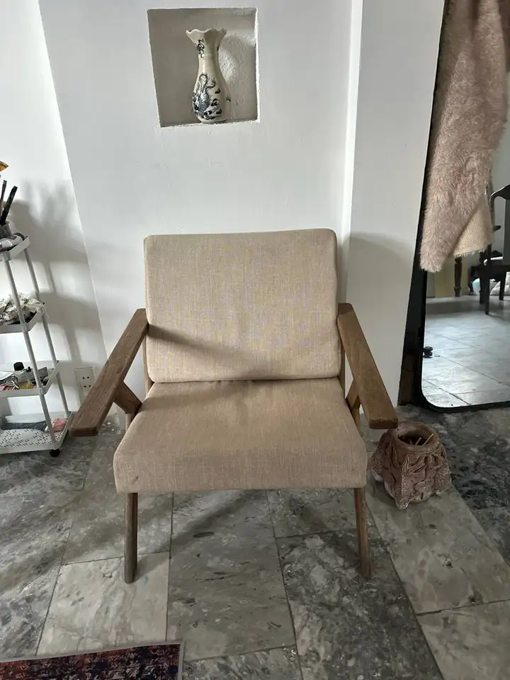 Винтажное мягкое кресло