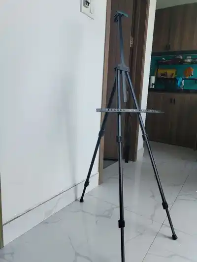 Мольберт-тренога, багажник, поводок, Bluetooth Car Charger, графический планшет Huion WH1409, картины