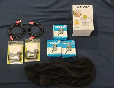 HDMI 2.0 4K кабель, замок на байк, держатель для телефона, соковыжималка, чехол на сиденье, подсак