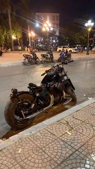 Honda Shadow 400 кастом боббер черный