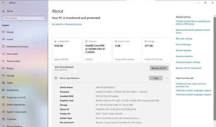 Игровой ноутбук Acer Nitro 5