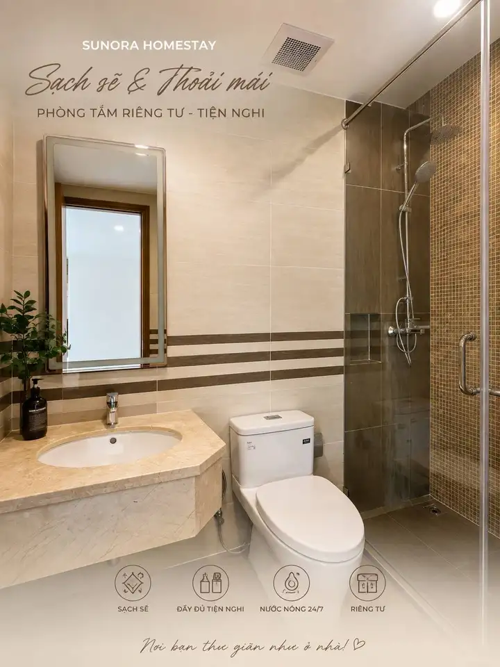 Sunora Homestay апартаменты 40 м² с видом на море