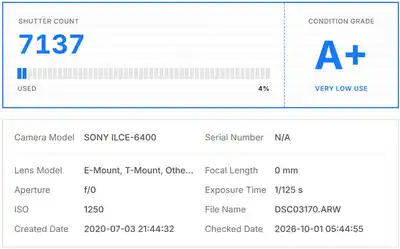 Sony α6400