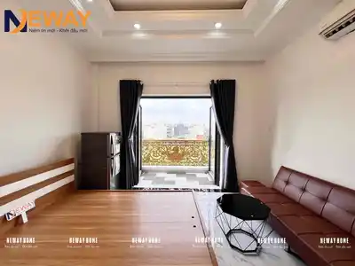 Студия с балконом и отдельной кухней, рядом с KDC Vinh Loc и HUIT