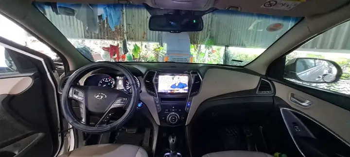 Hyundai Santa Fe 2017, полный комплект, бензин, белый