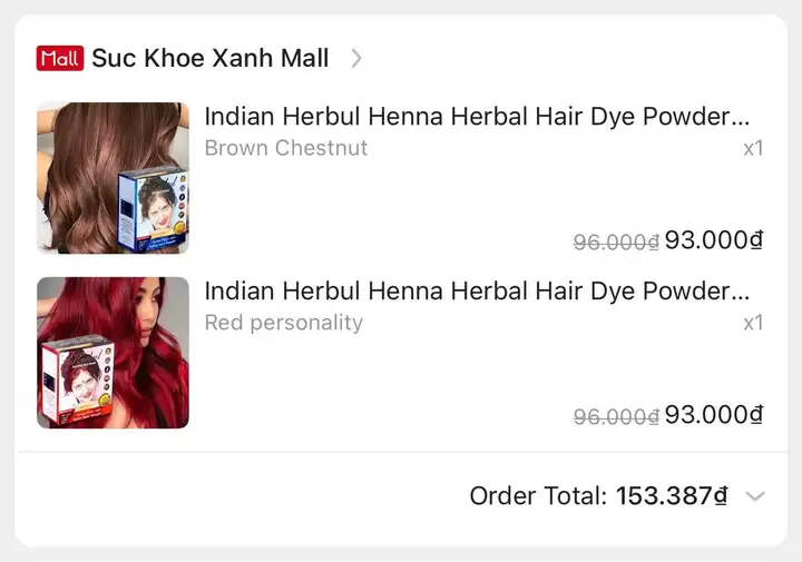 Растительная краска для волос Indian Herbul Henna
