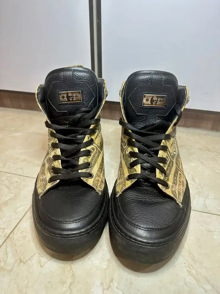 Кеды Philipp Plein High-Top «Dollar Skull»