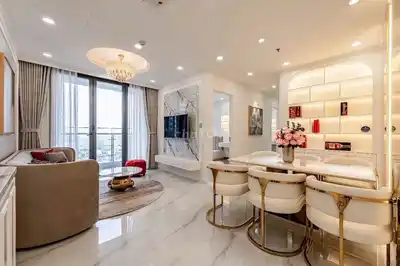 Апартаменты с 3 спальнями в Vinhomes Golden River BASON, 1-й округ, премиум-мебель