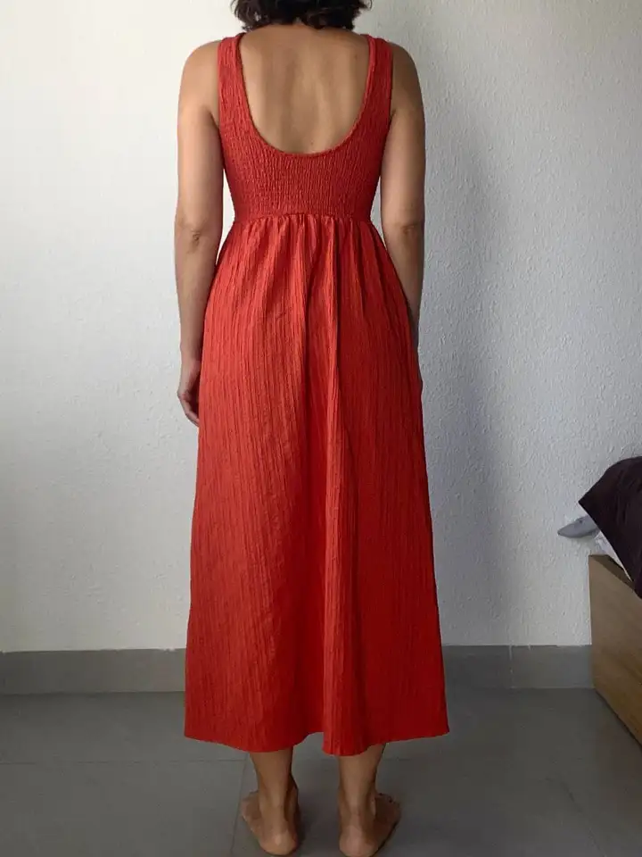 Платья ASOS Design коралловое и белое хлопковое
