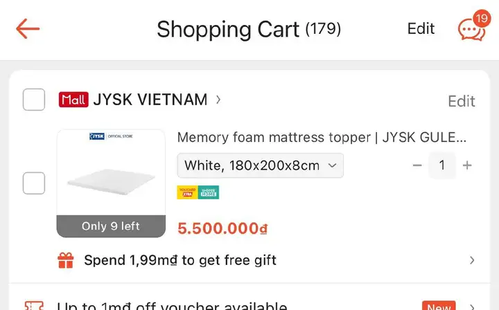 Мягкий топпер от JYSK