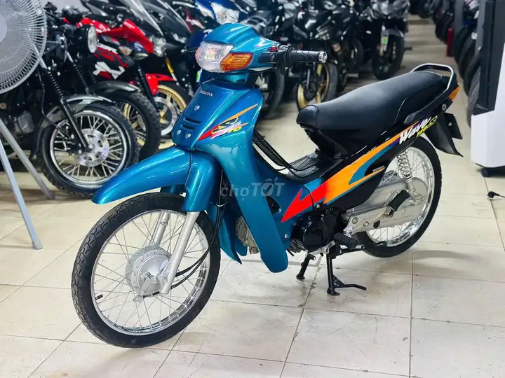 Мотосалон Thịnh Phát - Honda Wave A 100 первого поколения, синий, отличный