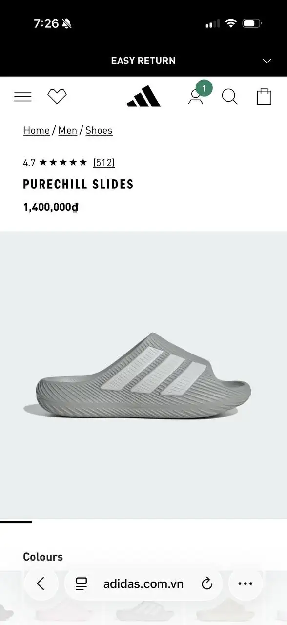 Adidas PURECHILL SLIDES 41 размер