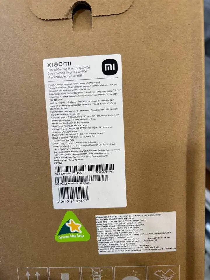 Игровой монитор Xiaomi G34WQi 34″