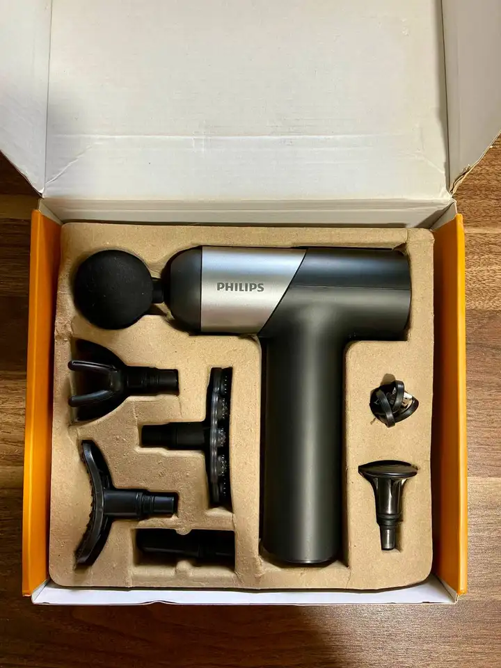 Массажный пистолет Philips PPM7323, Паровая сауна для лица PHYOPUS PH-718, Стеклянная ваза