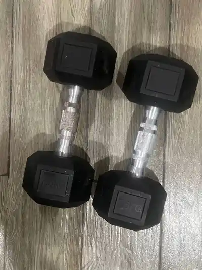 Гантели 2х7.5 кг гексагональные