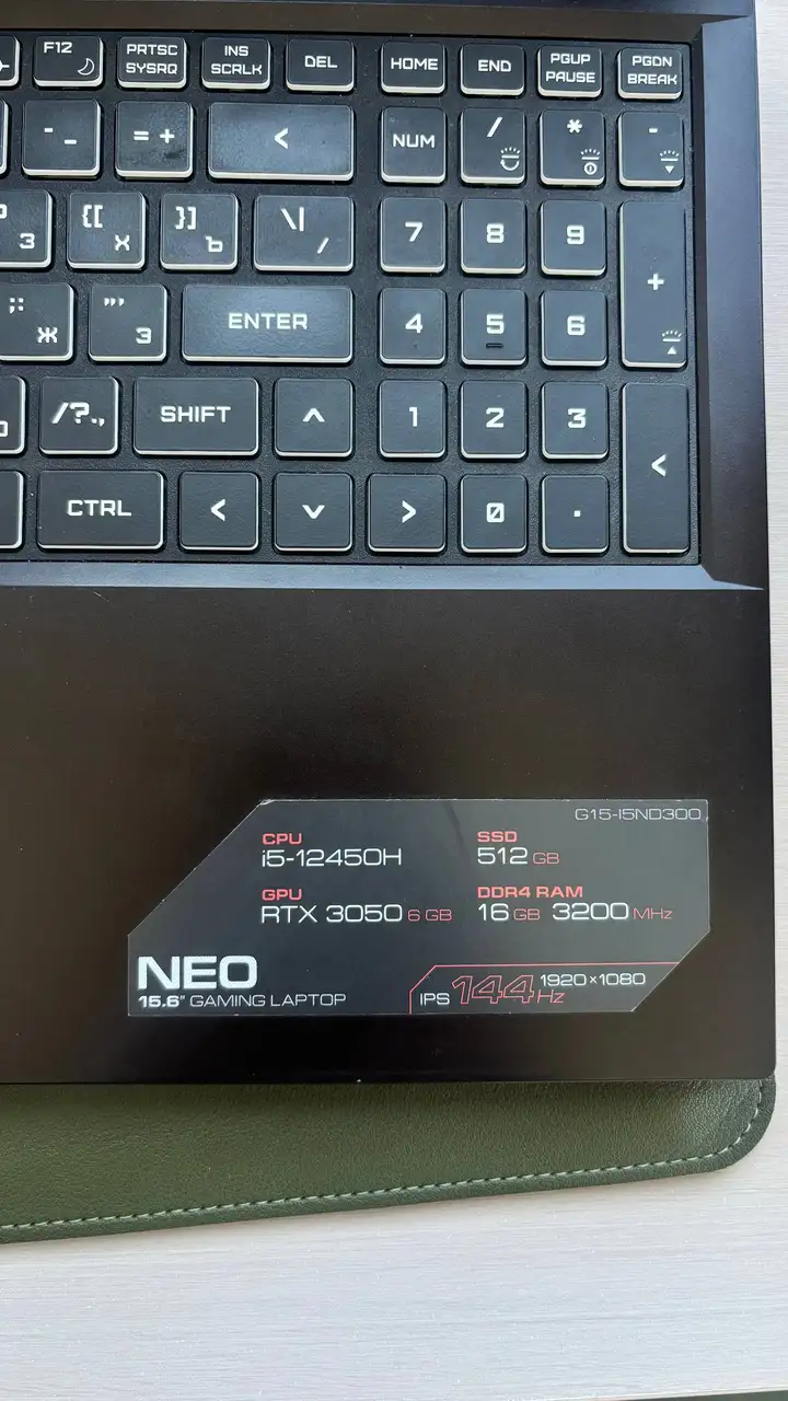 Игровой ноутбук Ardora Gaming RTX 3050