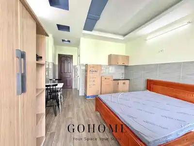 Студия с мебелью и техникой рядом с Emart Phan Huy Ich