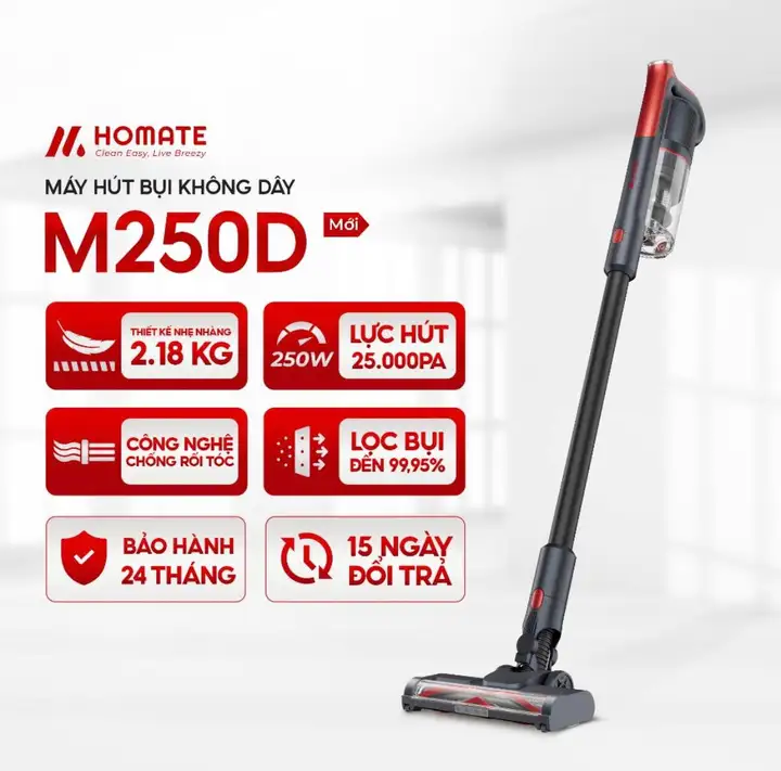 Беспроводной пылесос HOMATE M250D
