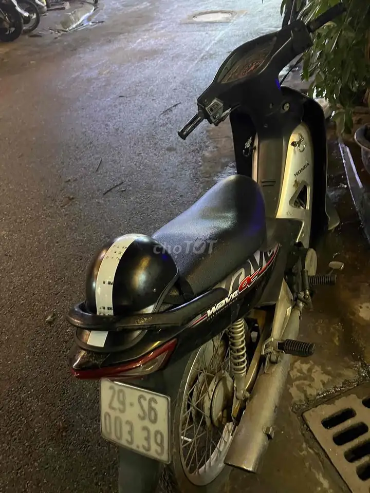 Honda Wave 100 2011 черный-серебристый