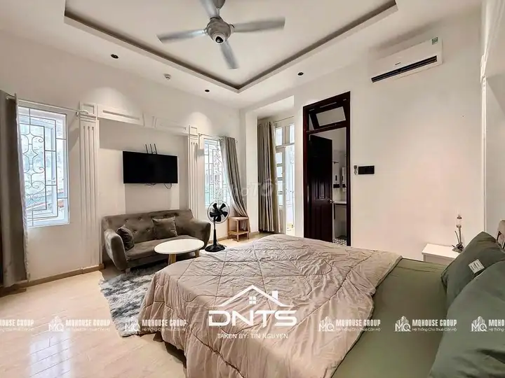 🏡 1-комн. квартира, балкон, мансардное окно, своя стиралка, лифт, рынок Тан Динь