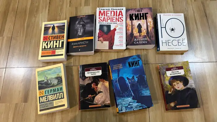 Книги (Стивен Кинг, Агата Кристи, Сергей Минаев, Ю Несбё, Герман Мелвилл, Андре Моруа)