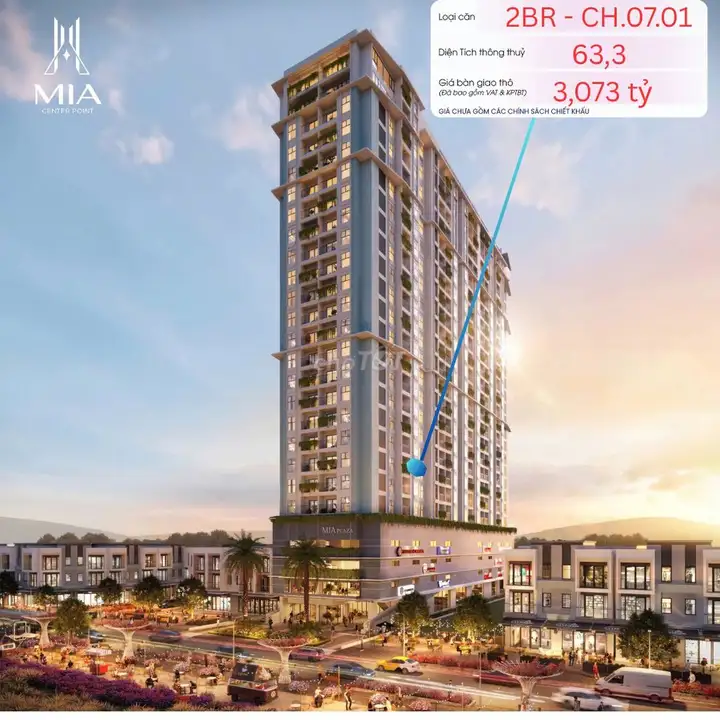 Эксклюзивные 2-комнатные апартаменты с видом на море в MIA CENTER POINT