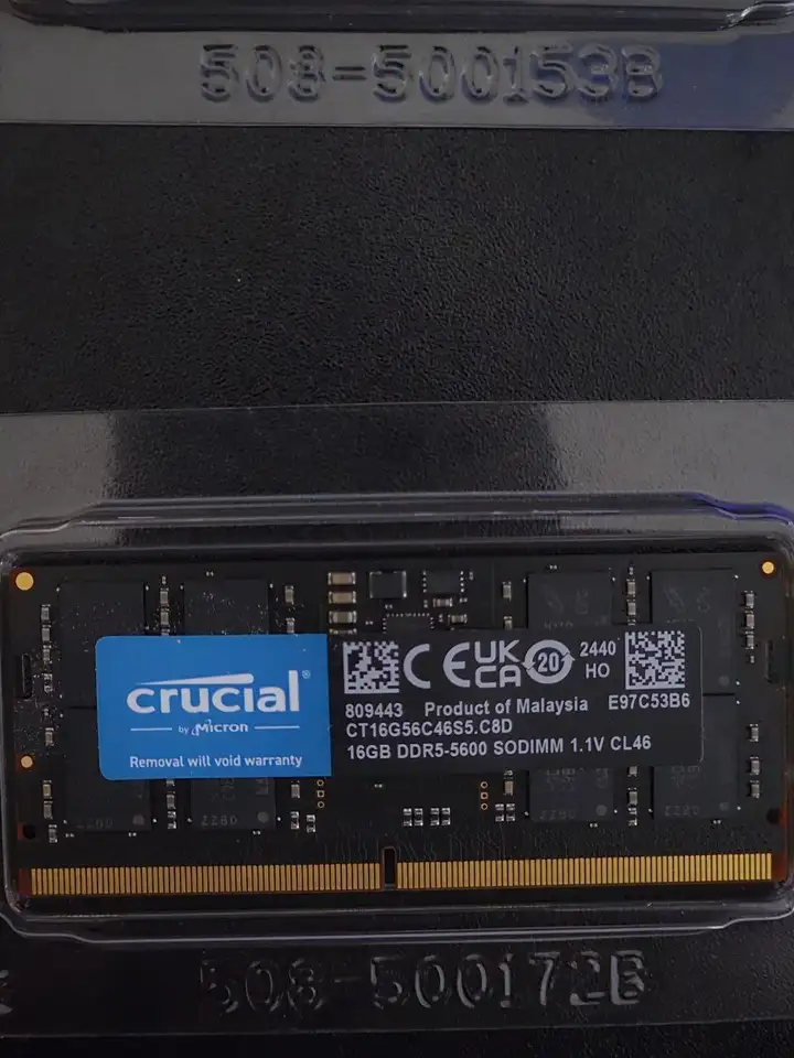 Оперативная память Crucial 16 ГБ для ноутбука