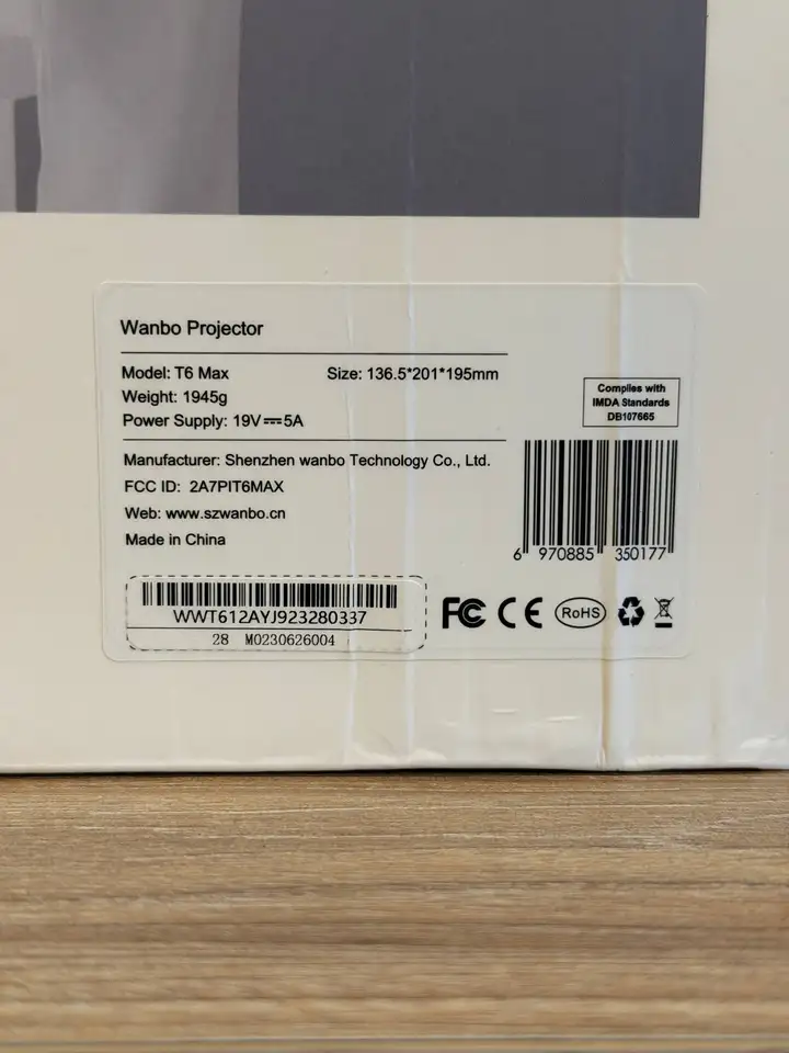 Проектор Wanbo T6 Max