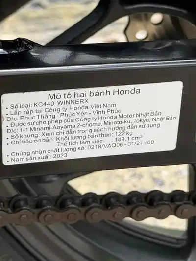 Honda Winner X V3 2023 бело-черный спорт смарт-ключ