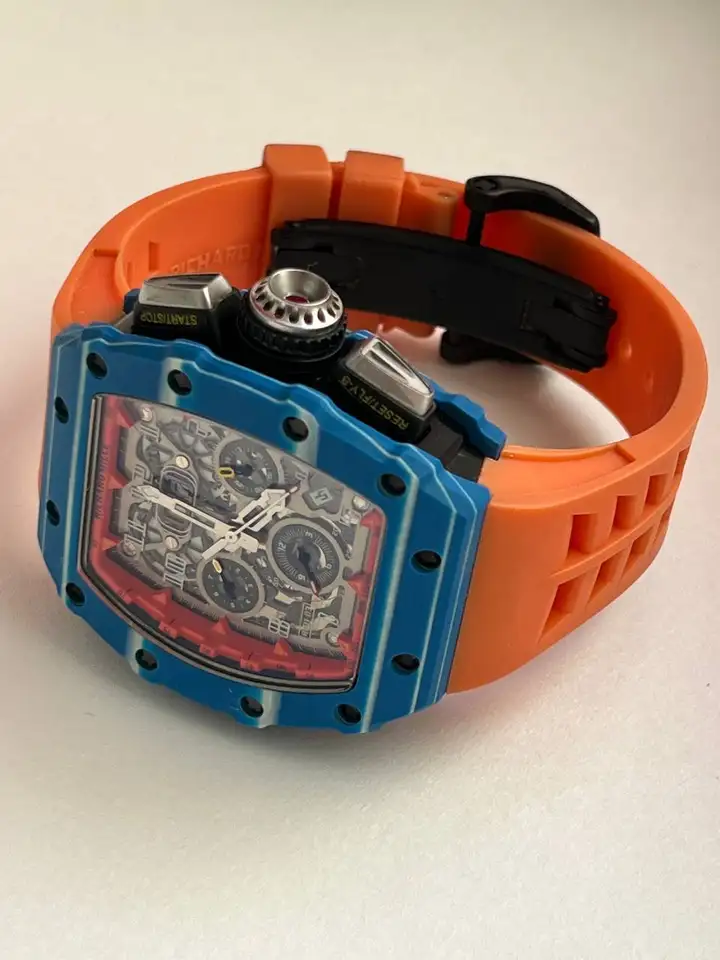 Часы Richard Mille RM11-03 (Blue/Orange) — Премиум Копия