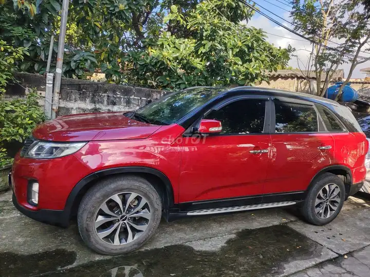 Kia Sorento 2018, полная комплектация, дизель, автомат, красный, 7 мест
