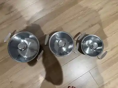 Набор кастрюль, 3 шт, 16/18/22 см