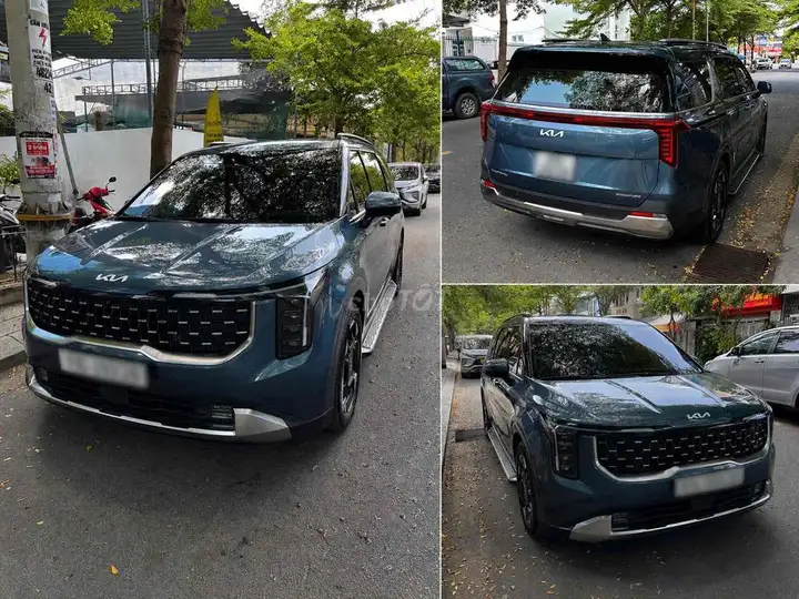 Kia Carnival Signature 2024, новый кузов 2025, зеленый